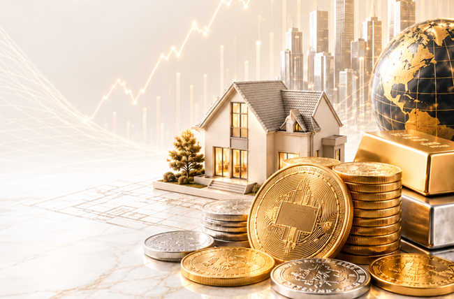 Crypto real estate and precious metals as alternative investments