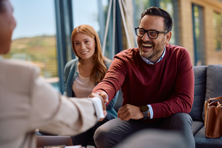 Financial advisor and clients