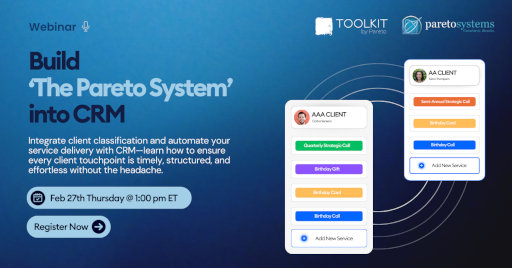 Build 'The Pareto System' into CRM
